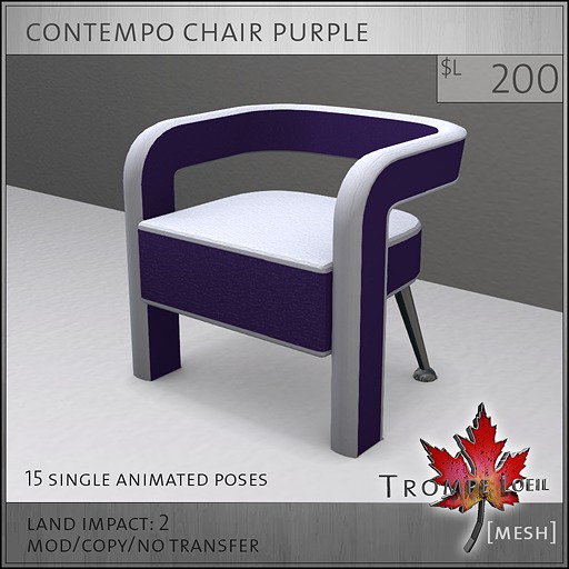 Trompe Loeil - Contempo Chair Purple [mesh]