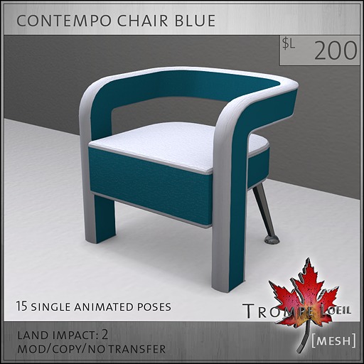 Trompe Loeil - Contempo Chair Blue [mesh]
