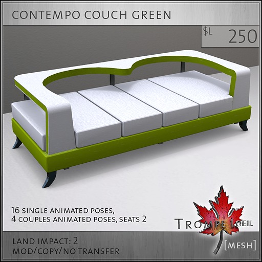 Trompe Loeil - Contempo Couch Green [mesh]