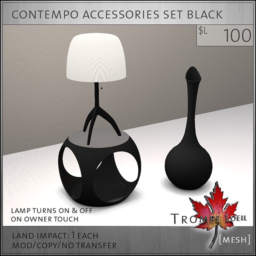 Trompe Loeil - Contempo Accessories Set Green [mesh]