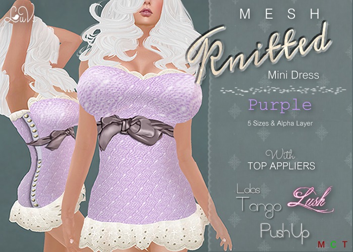 [LuVs] Knitted Mini Purple + Tango Pushup Lush Appliers