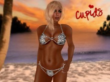 Rings Bikini Black Stars 