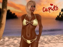 Rings Bikini Gold Glitter 