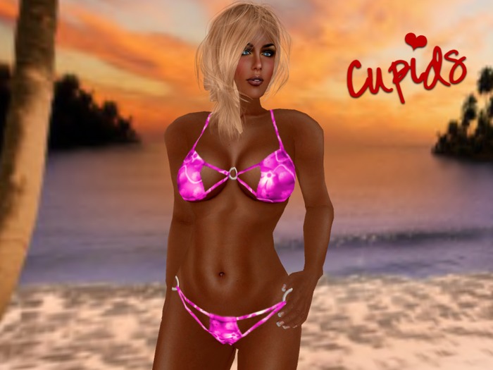 Rings Bikini Tropical Pink 
