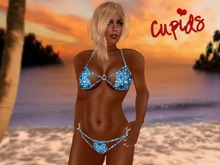 Rings Bikini Blue Stars