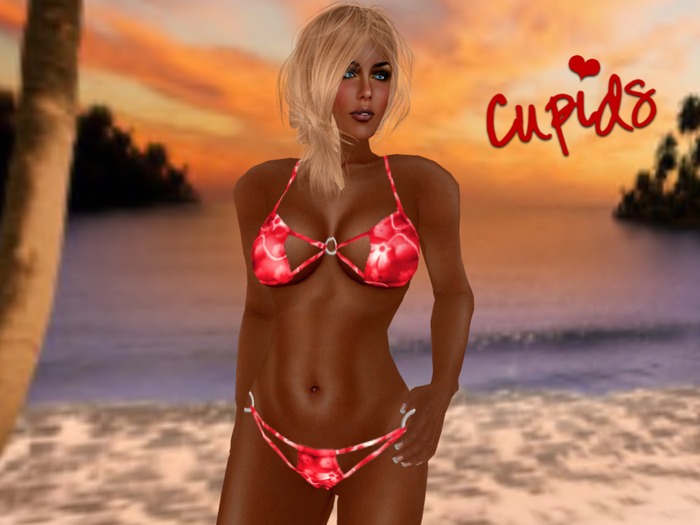 Rings Bikini Tropical Red 