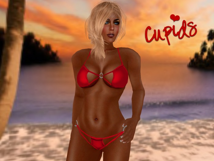 Rings and Strings Bikini Red