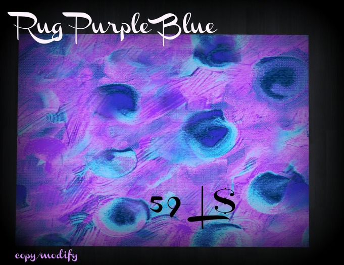 RUG PURPLE BLUE