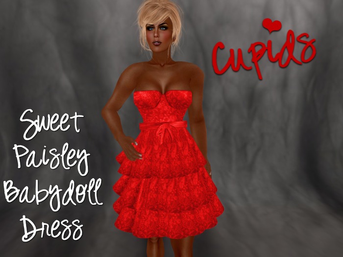 Paisley Babydoll red