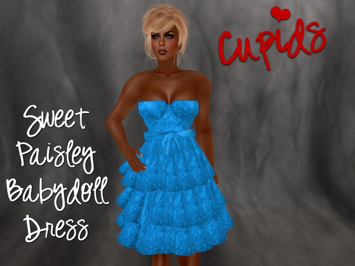 Paisley Babydoll Blue