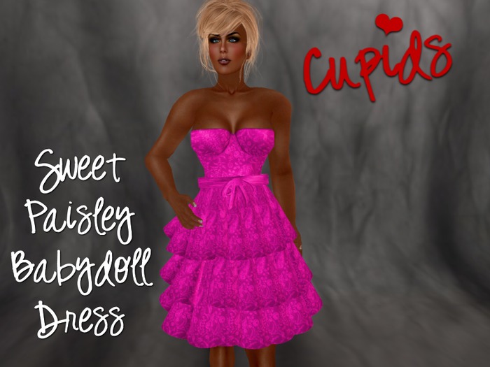 Paisley Babydoll Fushia