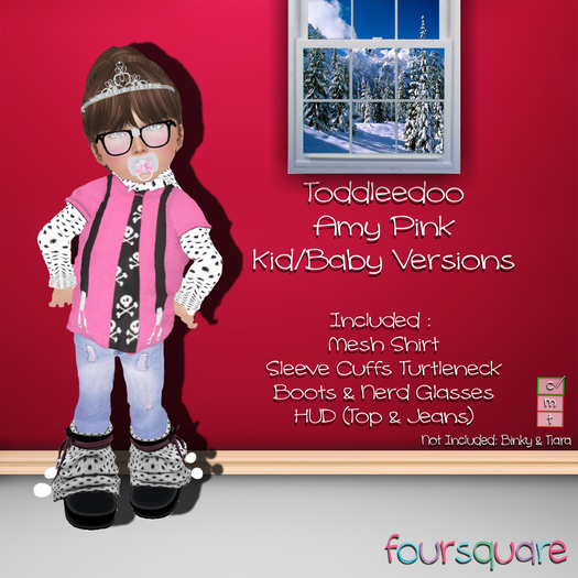 :.:FourSquare:.: Amy Pink Toddleedoo