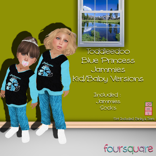 :.:FourSquare:.: Blue Princess Jammies