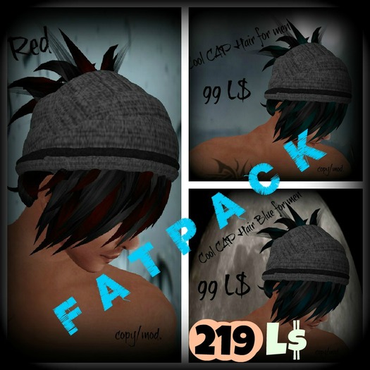 Cool CAP Hair for men FATPACK
