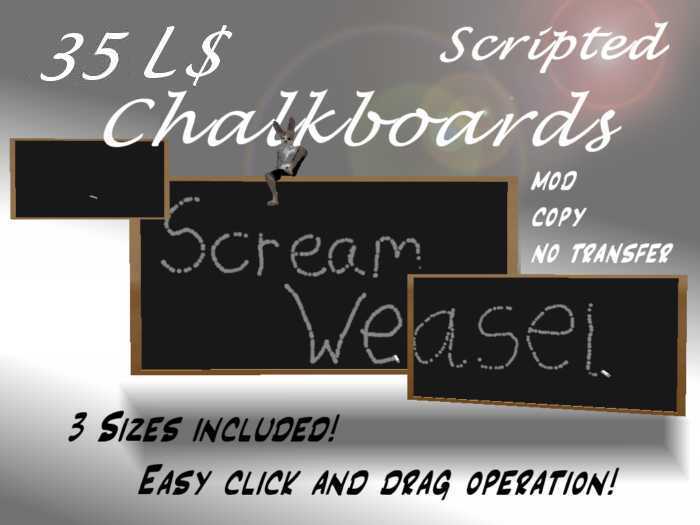 Three Working Chalkboards