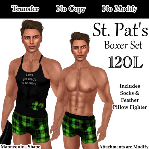 Short & Sweet St. Pat's Boxer Set