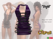 *Citrus* Vegas Buckled Dress- Concord