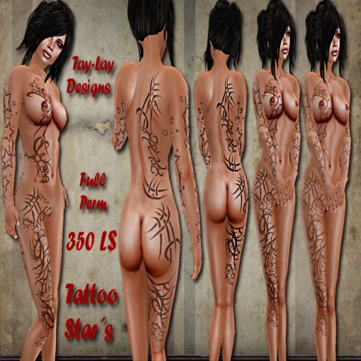 *Tay-Lay-Designs!!!-Stars-Tattoo-Female-Full Perm