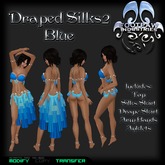 [FPI] Draped Silks2 Blue - Complete Outfit with Top, 2 skirts, arm & ankle bands