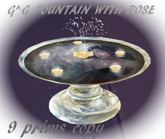 G^G FOUNTAIN WITH ROSE