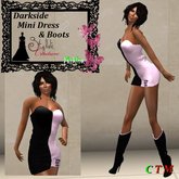 Dark side 2Dark Strapless Mini Dress Light Pink