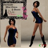 Dark side 4Dark Strapless Mini Dress Dark Bleu