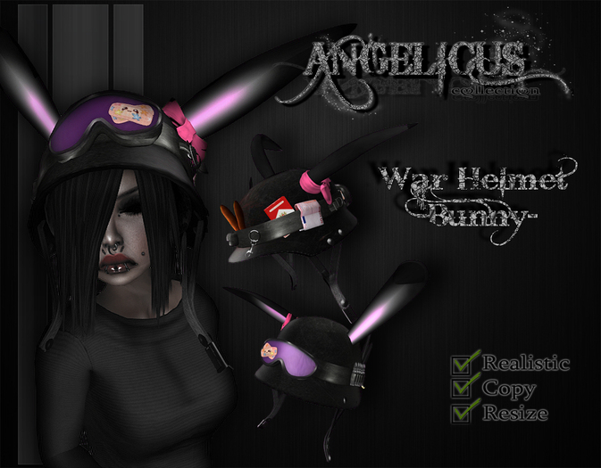 ::Angelicus Collection:: War helmet BUNNY