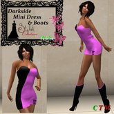 Dark side InclinDark Strapless Mini Dress Lila