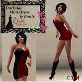 Dark side InclinDark Strapless Mini Dress Red