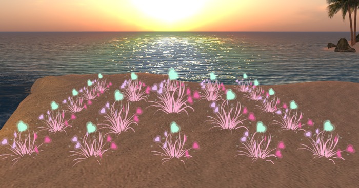 {Peachy} Heart Flower - square1  