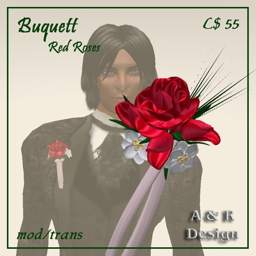 Buquett red roses male