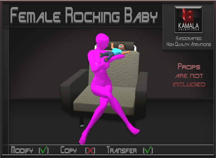 Kids Prim Baby  *Female Rocking Baby* Transferable Poseball
