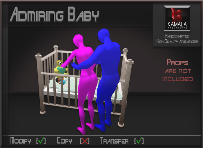 Kids Prim Baby  *Parents Admiring Baby* Transferable Poseballs