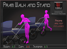 Kids Prim Baby  *Pram Walk and Stand* Transferable Poseballs