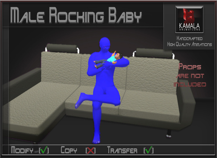 Kids Prim Baby  *Male Rocking Baby* Transferable Poseball