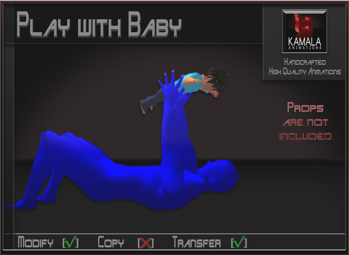Kids Prim Baby  *Playing with Baby* Transferable Poseball