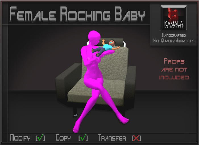 Kids Prim Baby  *Female Rocking Baby* Copyable Poseball