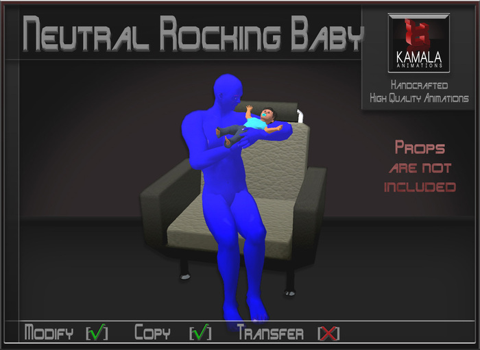 Kids Prim Baby  *Neutral Rocking Baby* Copyable Poseball
