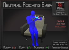 Kids Prim Baby *Neutral Rocking Baby* Animations for Builders