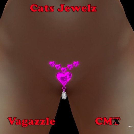 Blue Heart & Tear Drop Vagazzle