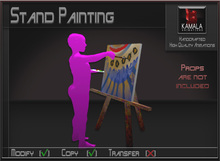 Kids Child SL *Stand Painting* Copyable Poseball