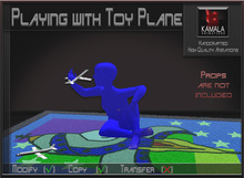 Kids Child SL  *Playing with Toy Plane* Copyable Poseball