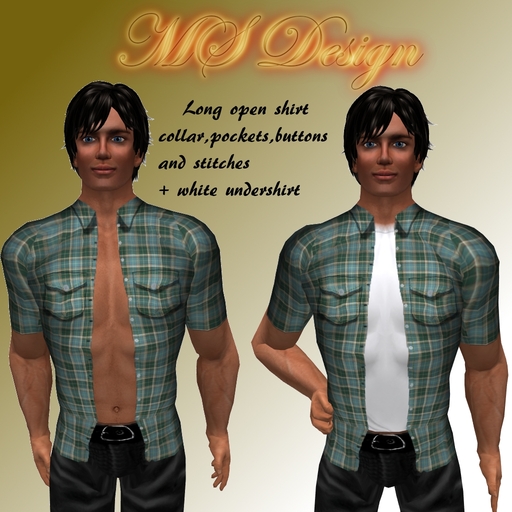 Untucked open shirt