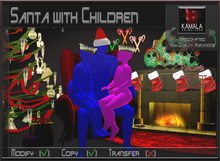 Kids Child SL *Santa with Children* Copyable Poseballs