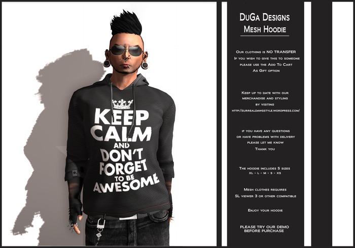 DuGa Designs Mesh Hoodie Harlem Shake 1