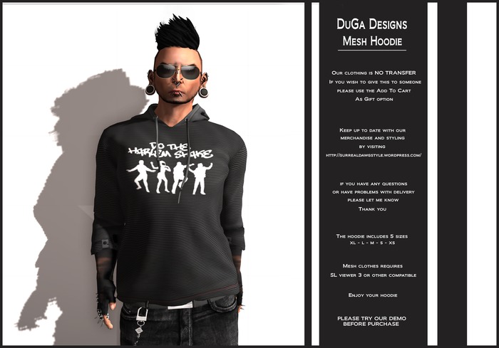 DuGa Designs Mesh Hoodie Harlem Shake 1