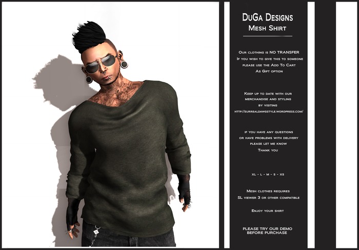 DuGa Designs Mesh Hoodie Harlem Shake 1