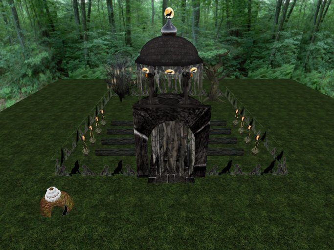 Wolfy Halloween Wedding Gazebo
