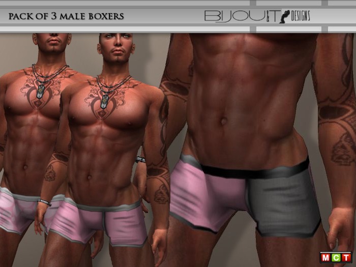 [BiJOU&T] Male Boxers Pack [pink]
