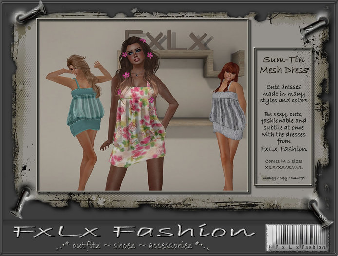 Sum-Tin Painted Mesh Dress